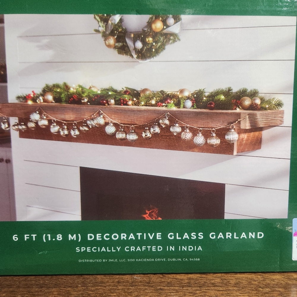 🆕️ 6ft  Mercury Glass Garland